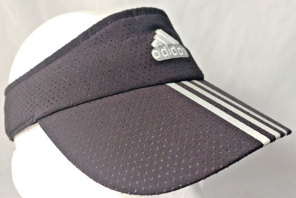 ADIDAS Adjustable Strapback Visor Hat/Cap w/Reflective Stripes -EXCELLENT!